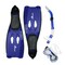 Pool Central 18" Blue and Black Reef Diver Adult Pro Scuba Snorkeling Swimming Pool Set - Extra Small